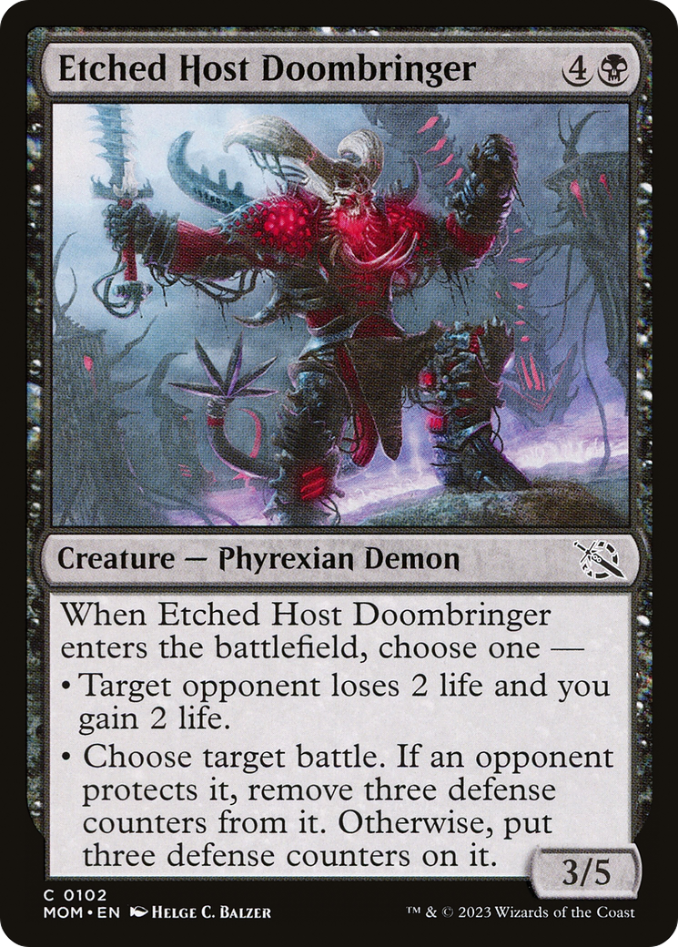 Etched Host Doombringer (MOM) 102
