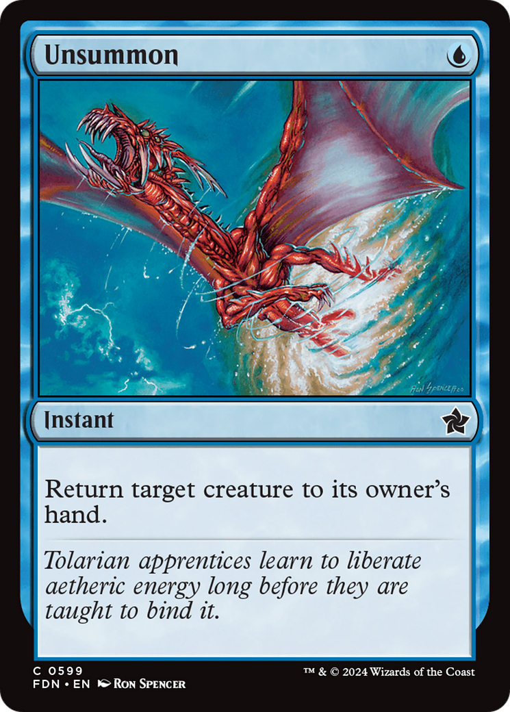 Unsummon (FDN) 599 - WZRD TCG