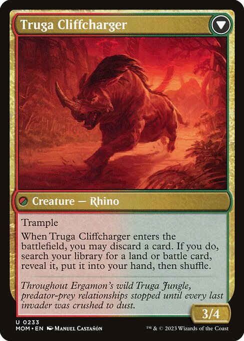Invasion of Ergamon // Truga Cliffcharger (Back)