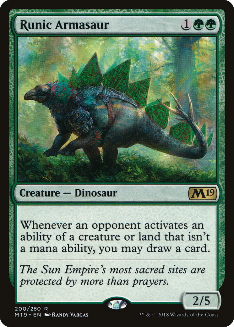 Runic Armasaur (M19) 200