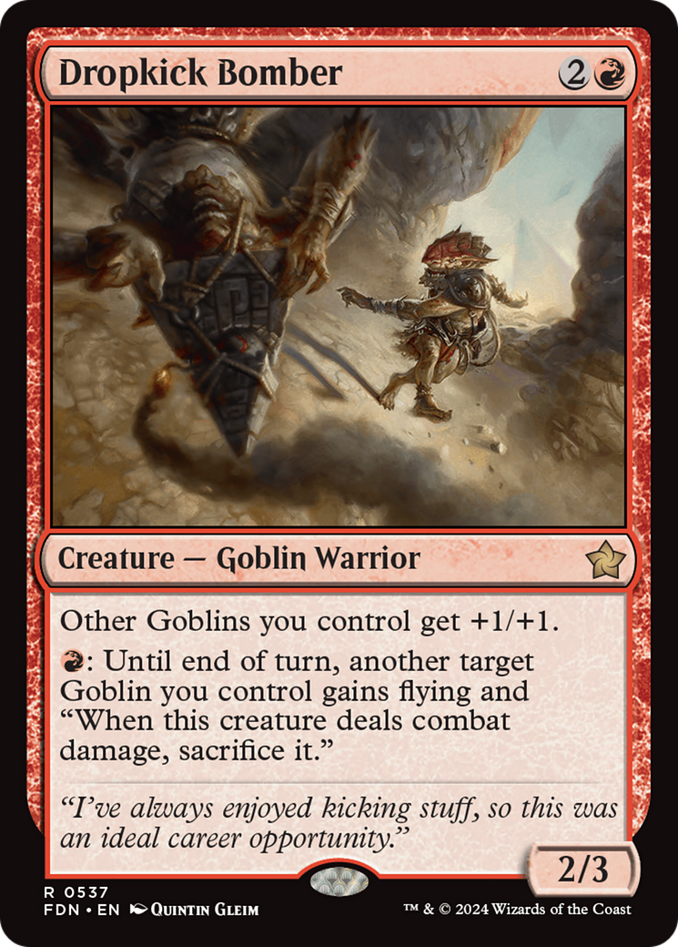 Dropkick Bomber (FDN) 537 - WZRD TCG