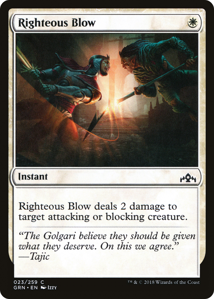 Righteous Blow (GRN) 23 - WZRD TCG