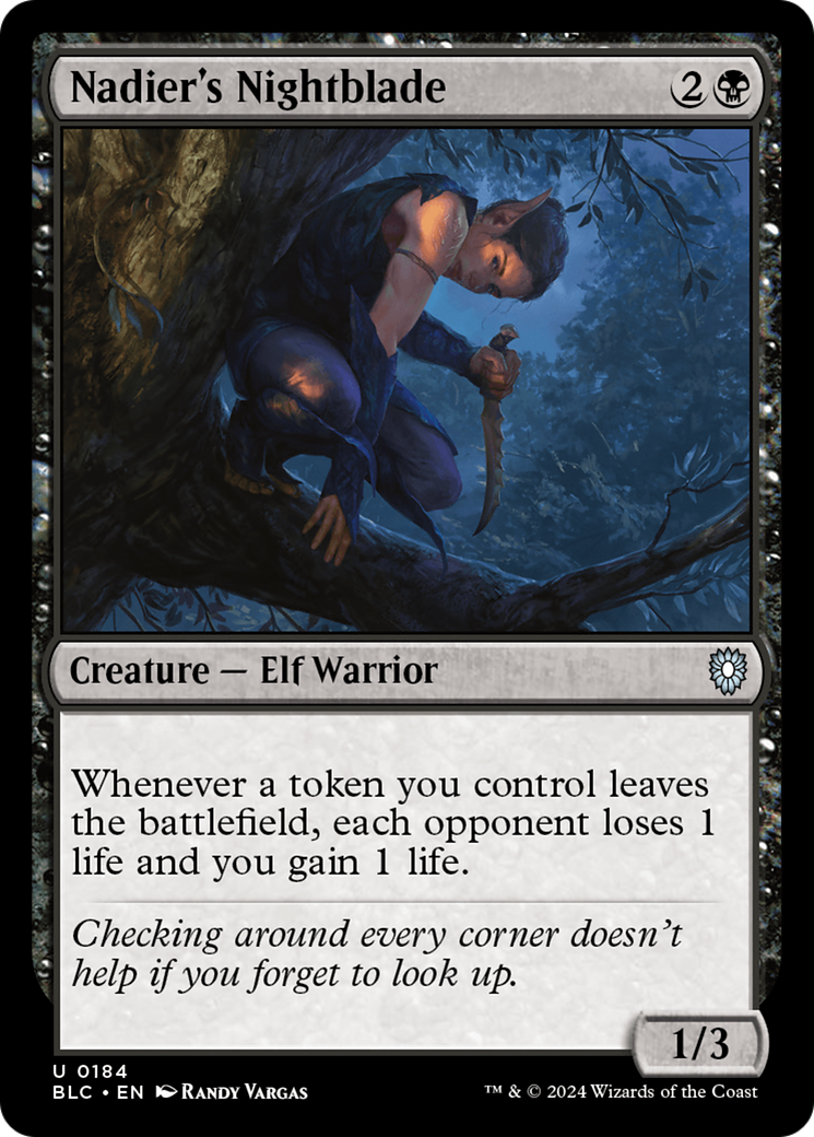 Nadier's Nightblade (BLC) 184 - WZRD TCG