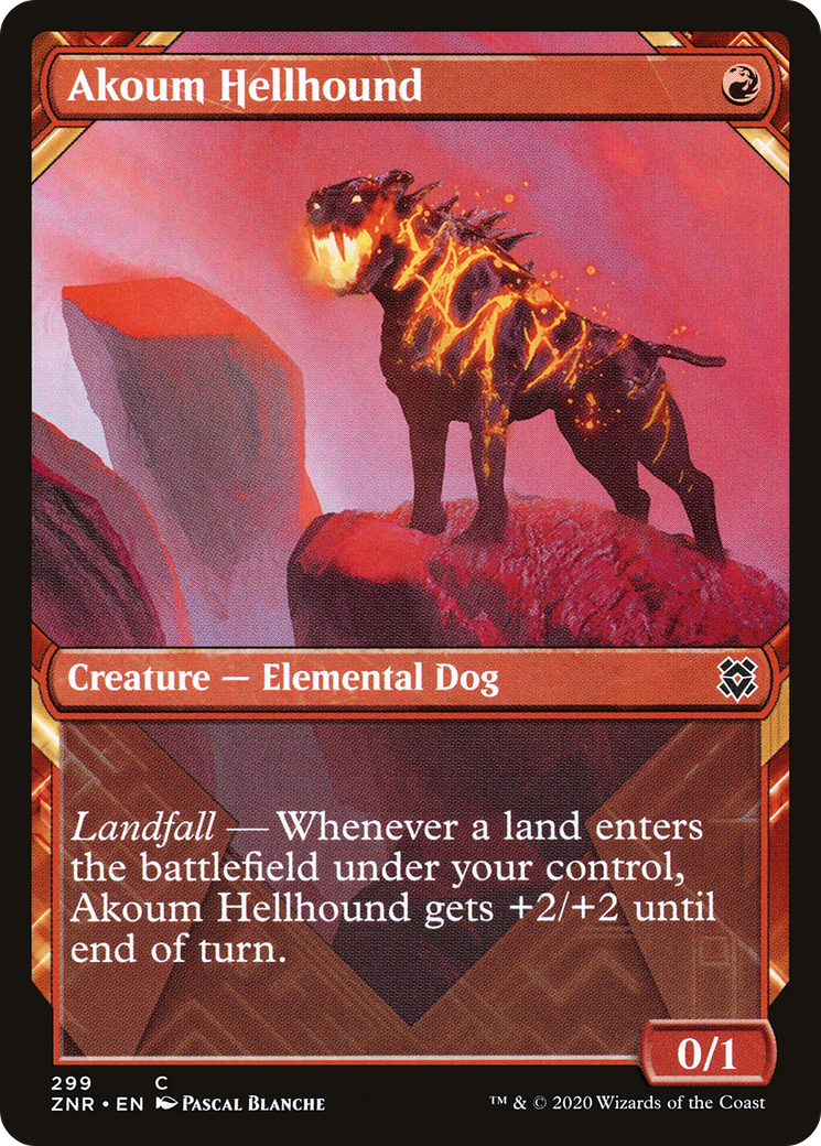 Akoum Hellhound (ZNR) 299 - WZRD TCG
