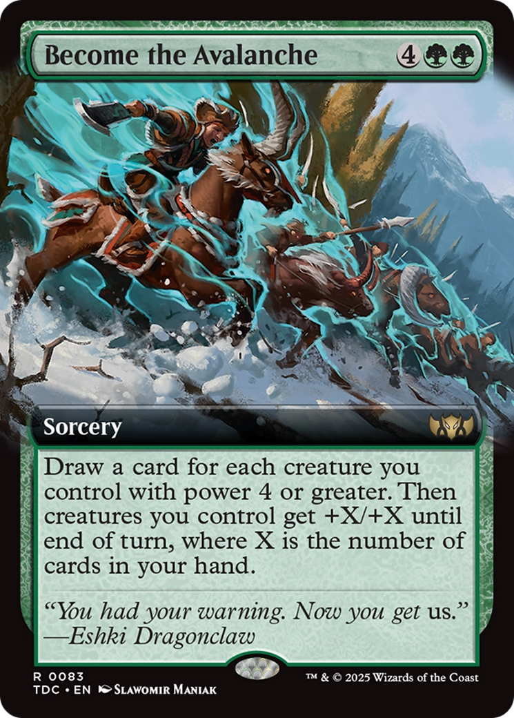 Become the Avalanche (TDC) 83 - WZRD TCG