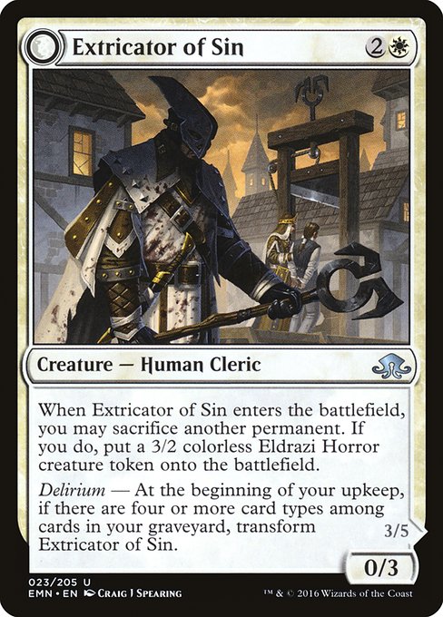 Extricator of Sin // Extricator of Flesh front