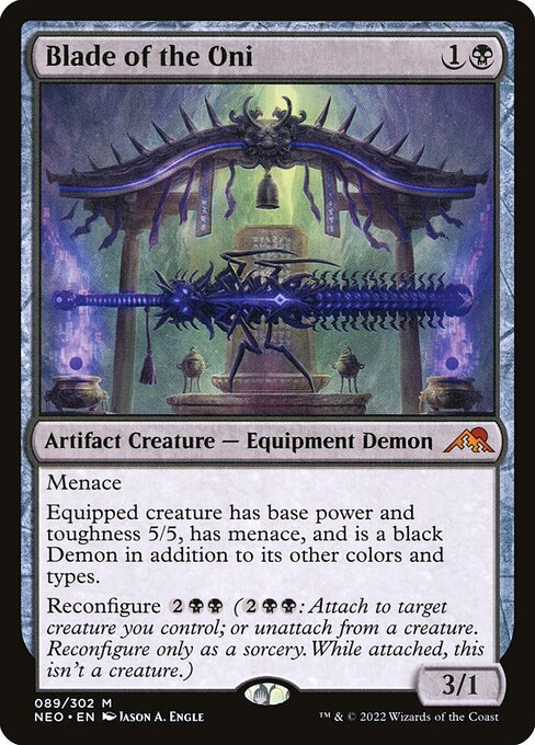 Blade of the Oni front
