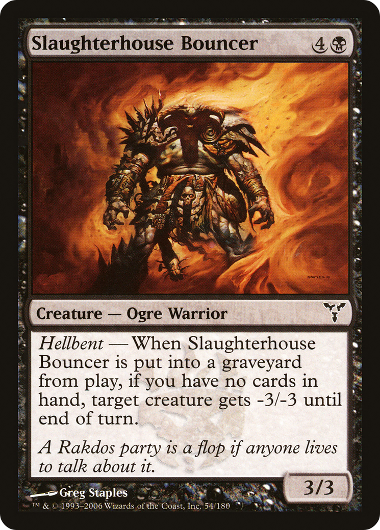 Slaughterhouse Bouncer (DIS) 54 - WZRD TCG