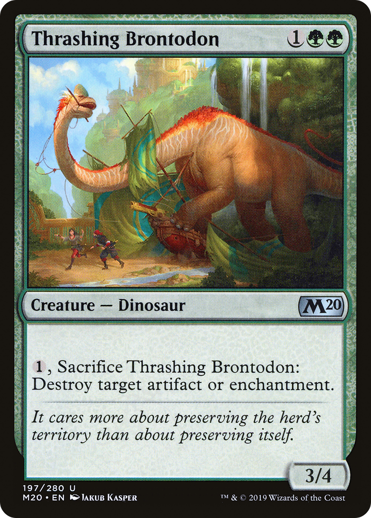 Thrashing Brontodon (M20) 197 - WZRD TCG