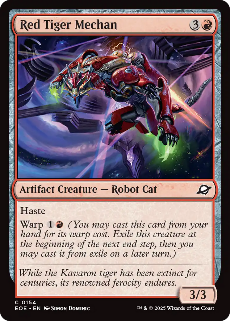 Red Tiger Mechan (EOE) 154 - WZRD TCG