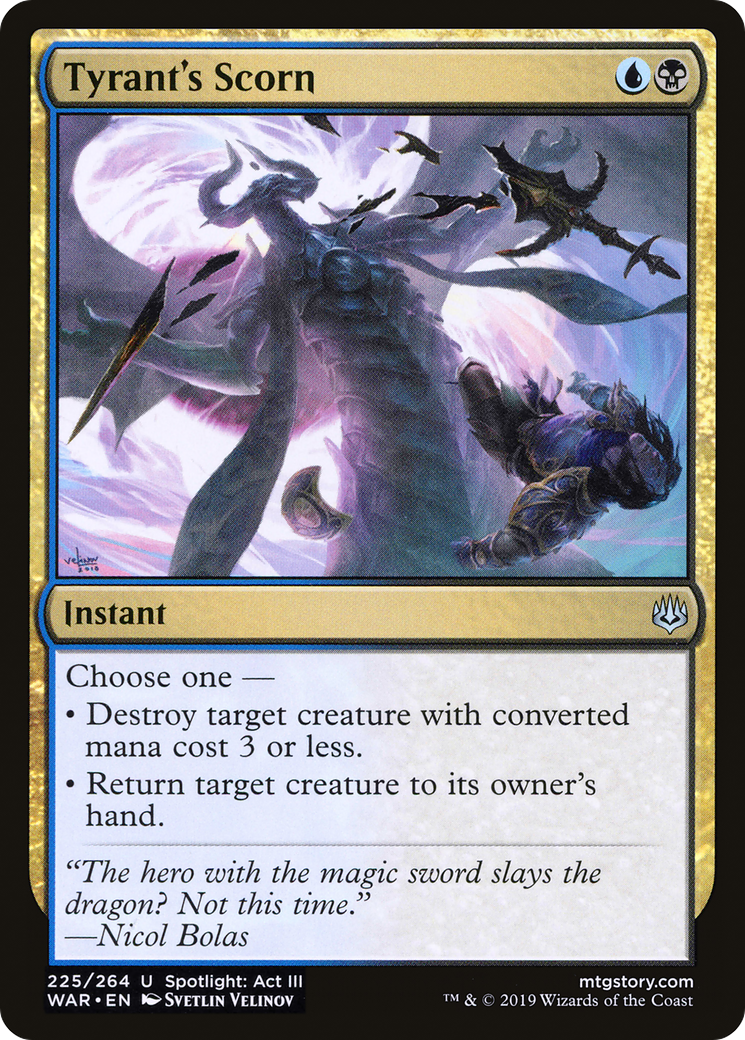 Tyrant's Scorn (WAR) 225 - WZRD TCG