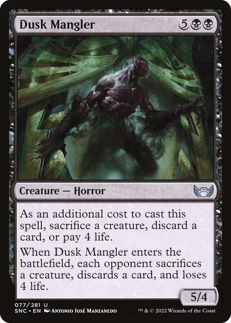 Dusk Mangler (SNC) 77 - WZRD TCG