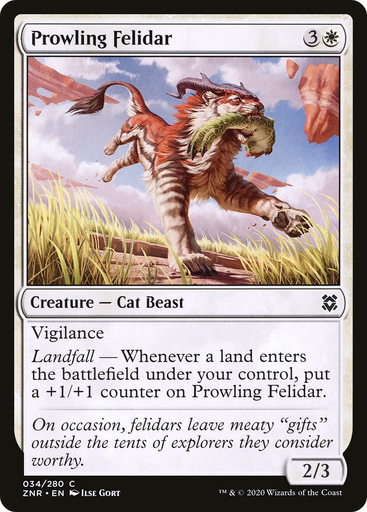 Prowling Felidar (ZNR) 34 - WZRD TCG