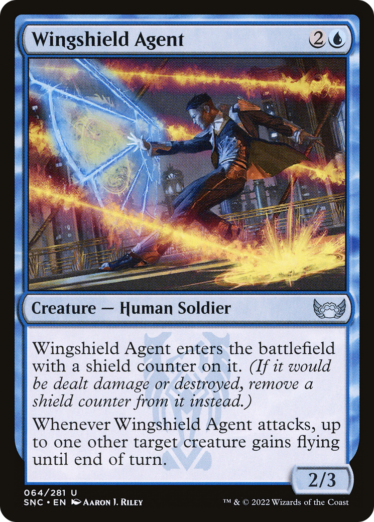 Wingshield Agent (SNC) 64 - WZRD TCG