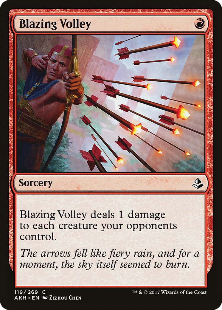 Blazing Volley (AKH) 119 - WZRD TCG