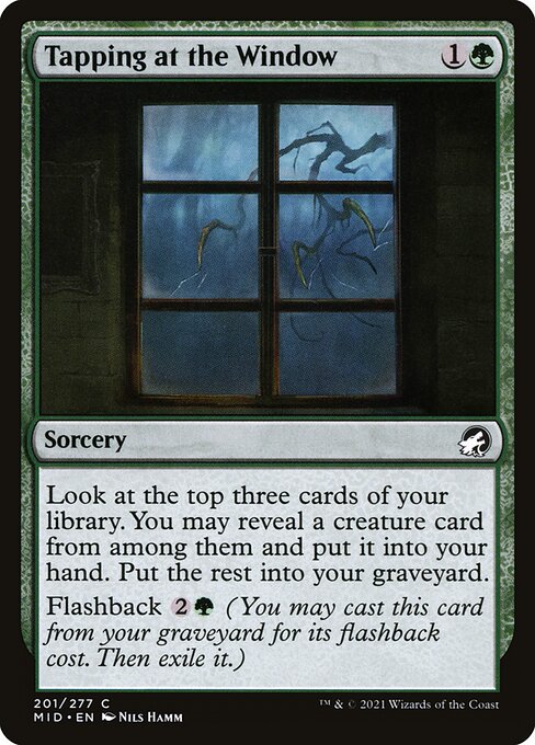 Tapping at the Window front