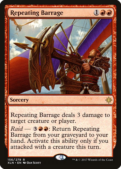 Repeating Barrage front