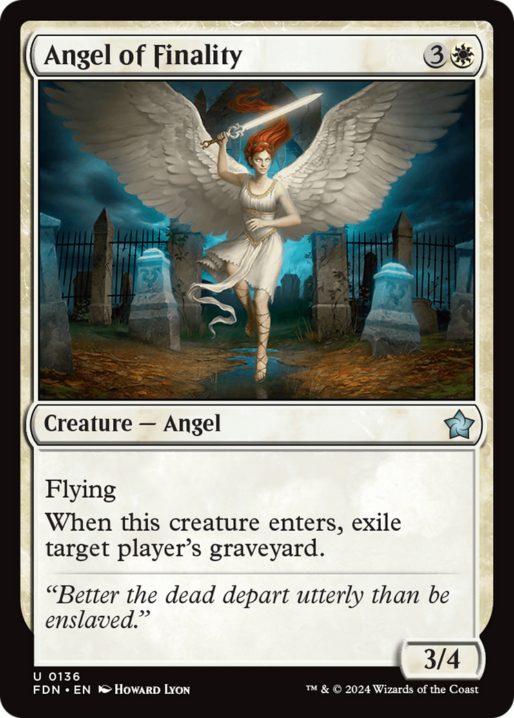 Angel of Finality (FDN) 136 - WZRD TCG