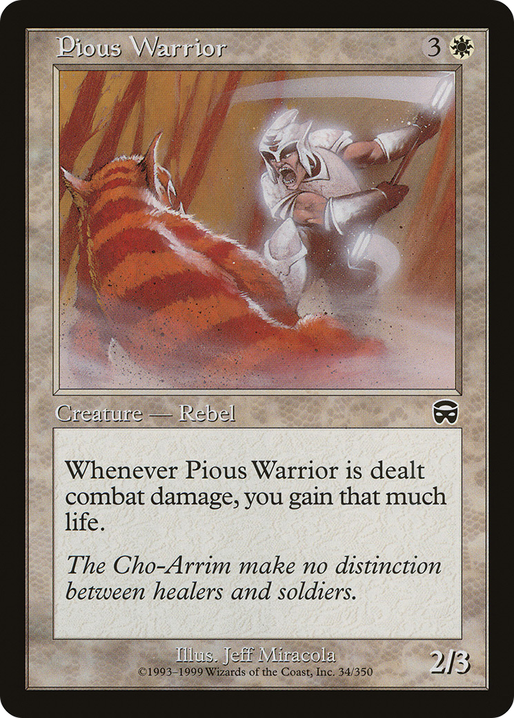 Pious Warrior (MMQ) 34 - WZRD TCG