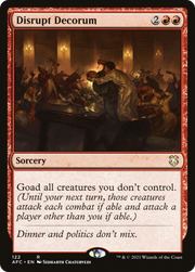 Disrupt Decorum (AFC) 122