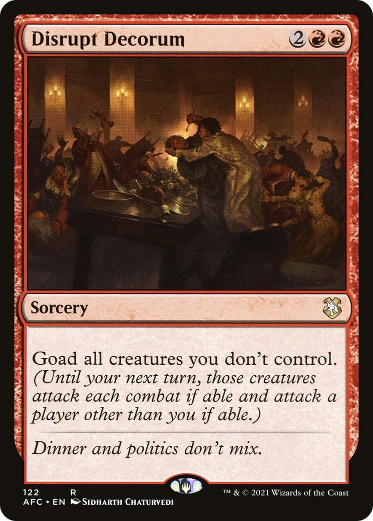 Disrupt Decorum (AFC) 122