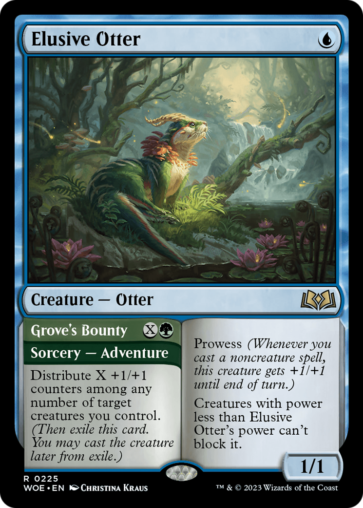 Elusive Otter (DFC) (WOE) 225 - WZRD TCG