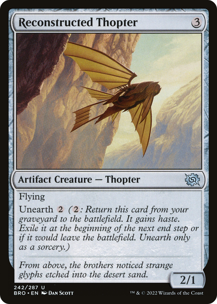 Reconstructed Thopter (BRO) 242 - WZRD TCG