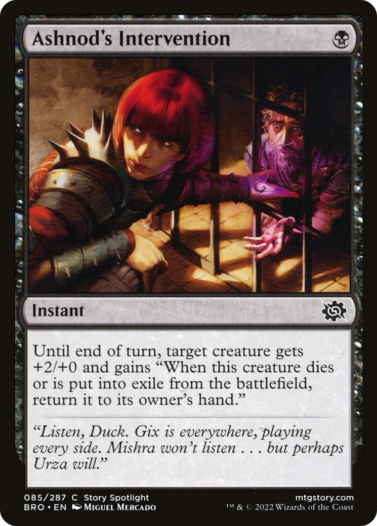 Ashnod's Intervention (BRO) 85 - WZRD TCG