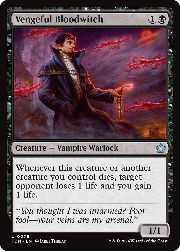 Vengeful Bloodwitch (FDN) 76 - WZRD TCG