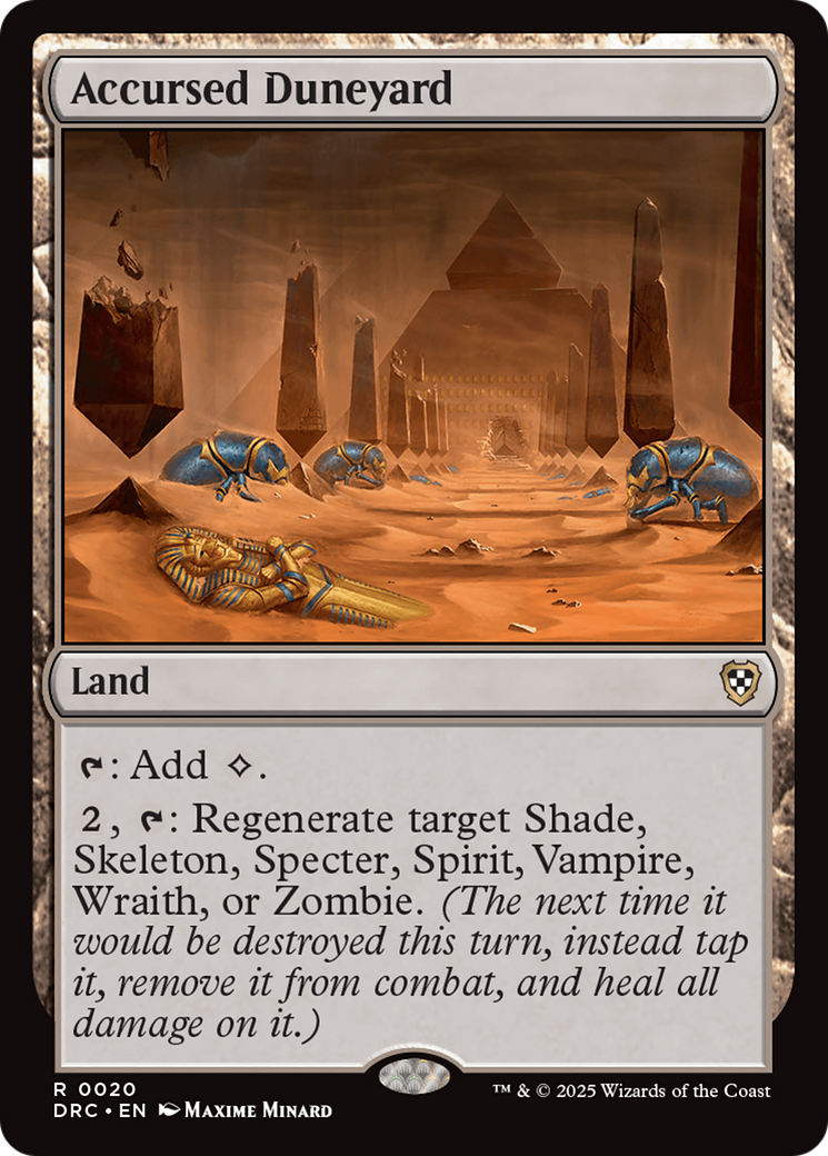 Accursed Duneyard (DRC) 20 - WZRD TCG