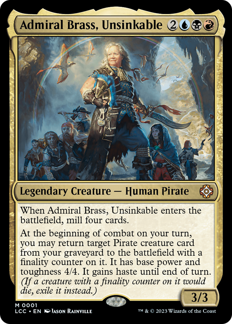 Admiral Brass, Unsinkable (LCC) 1