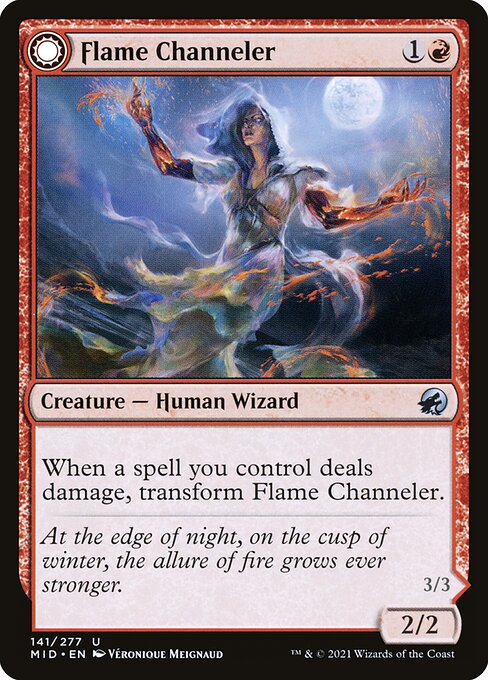 Flame Channeler // Embodiment of Flame (Innistrad: Midnight Hunt 141) - WZRD TCG