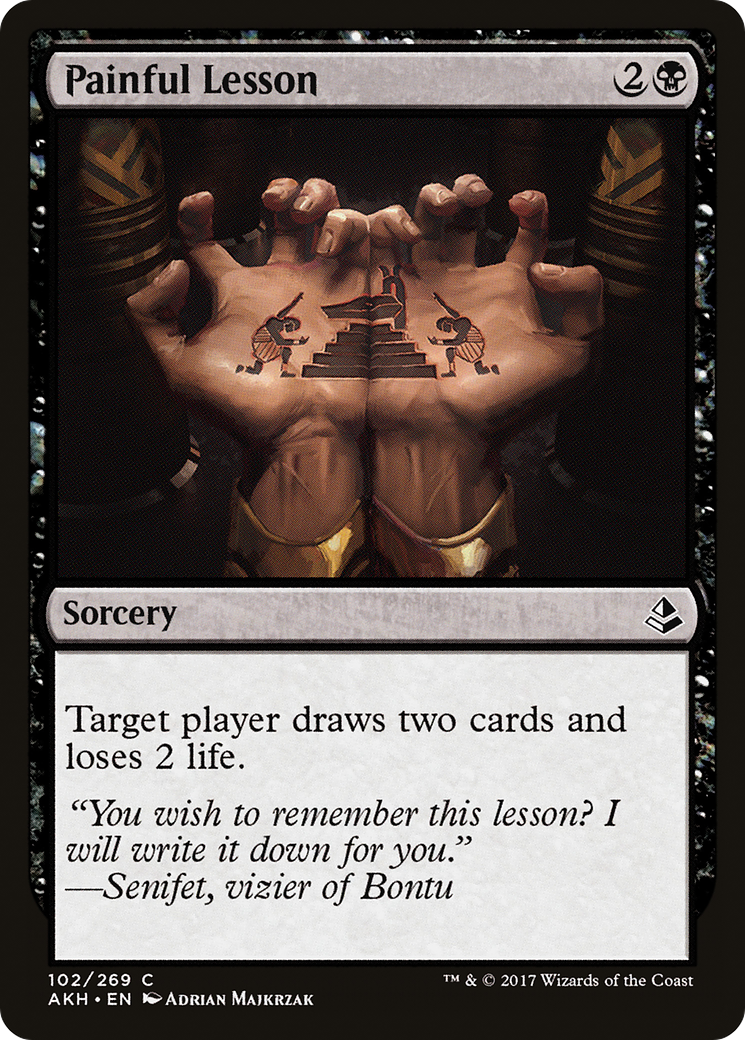 Painful Lesson (AKH) 102 - WZRD TCG