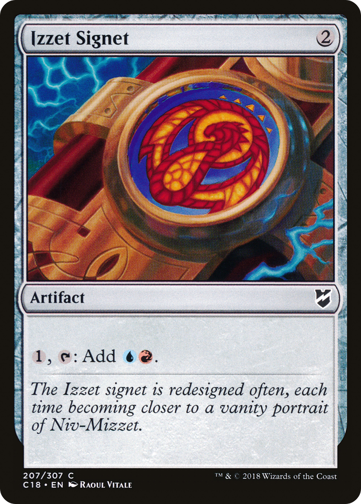 Izzet Signet (C18) 207 - WZRD TCG