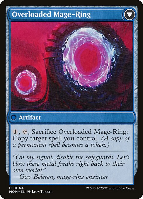 Invasion of Vryn // Overloaded Mage-Ring (Back)