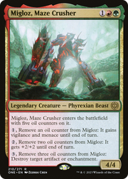 Migloz, Maze Crusher (ONE) 210 - WZRD TCG