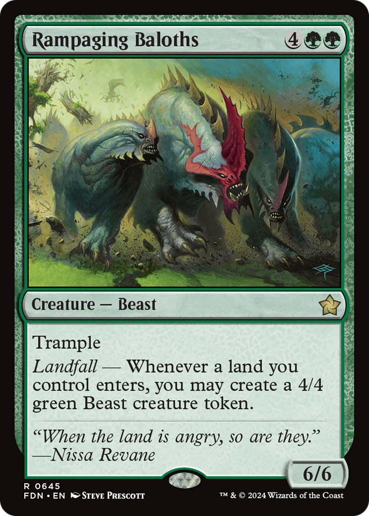 Rampaging Baloths (FDN) 645 - WZRD TCG