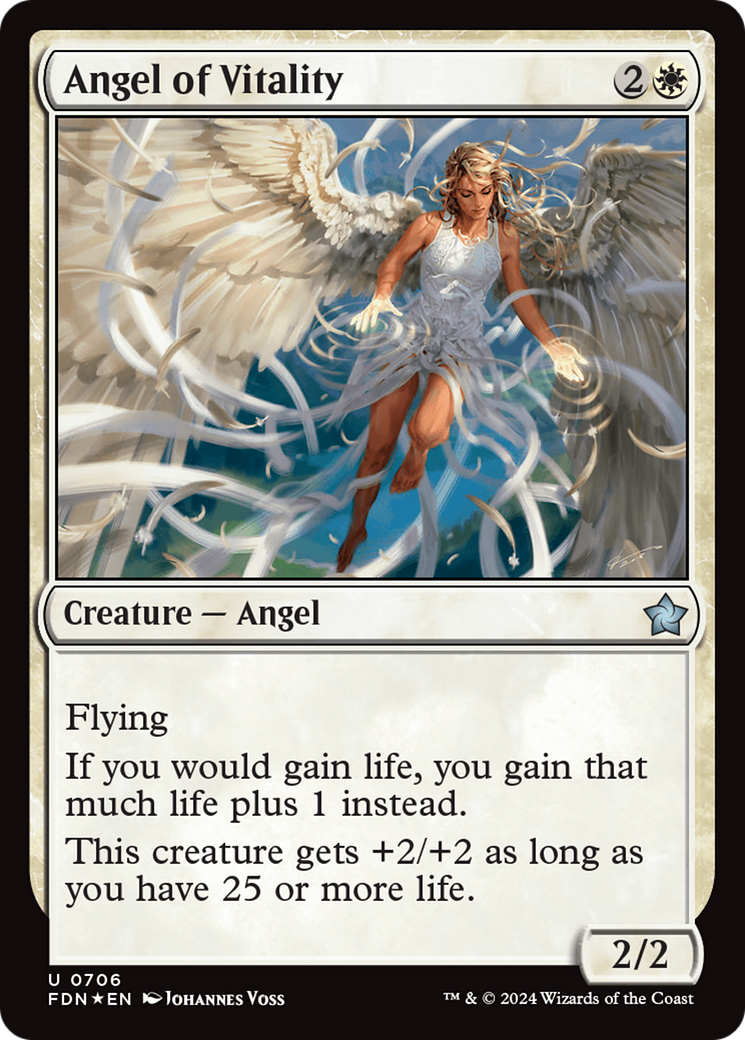 Angel of Vitality (FDN) 706 - WZRD TCG