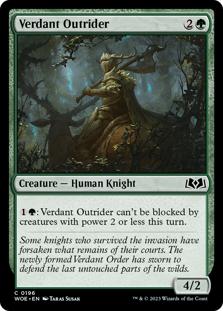 Verdant Outrider (WOE) 196