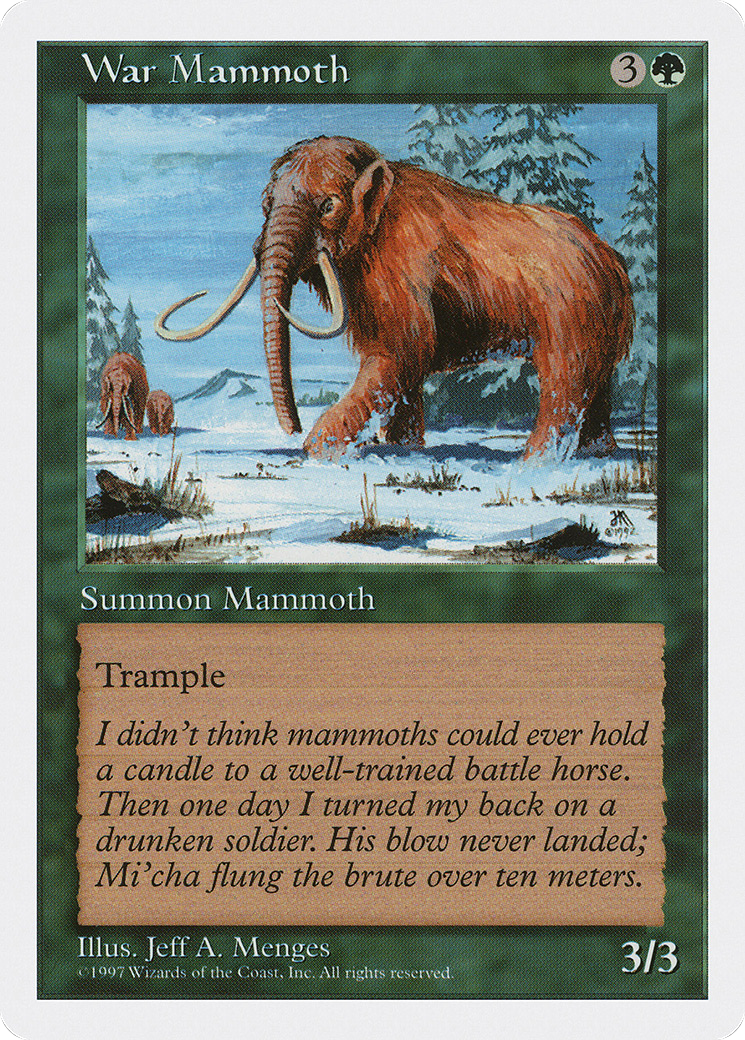 War Mammoth (5ED) 340 - WZRD TCG