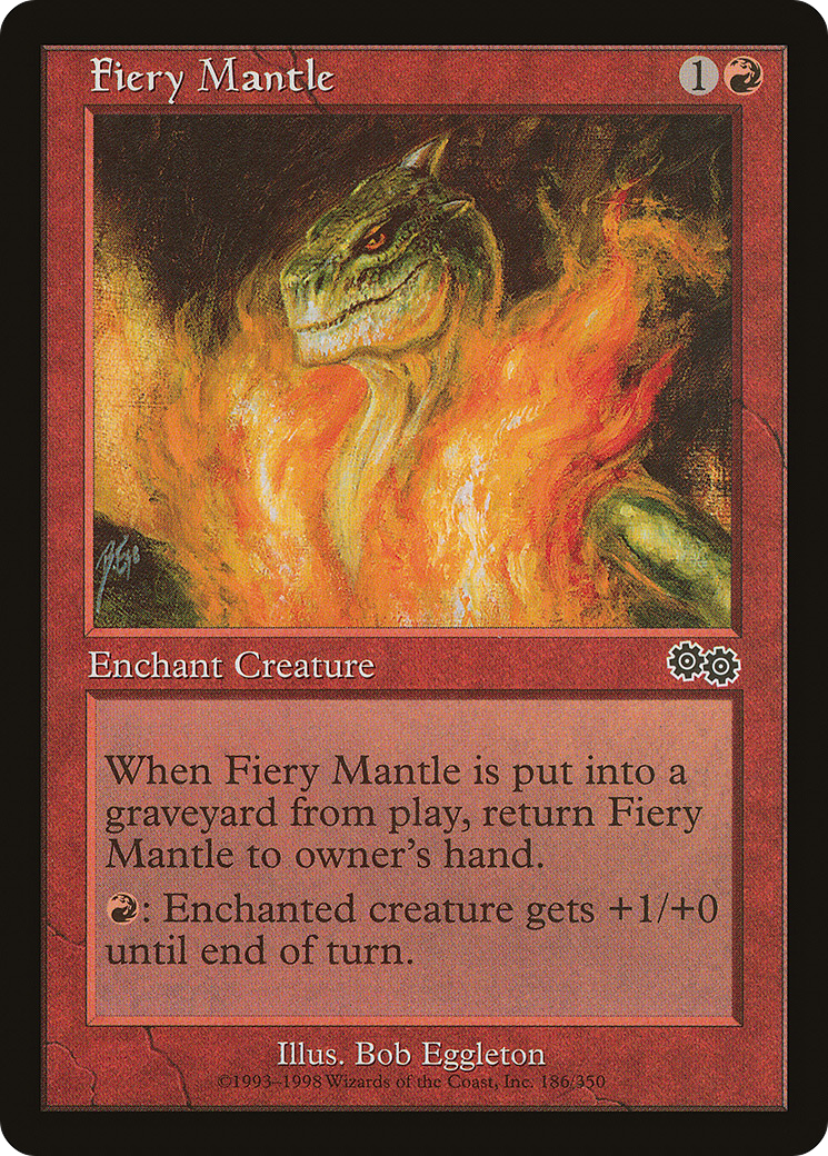 Fiery Mantle (USG) 186 - WZRD TCG