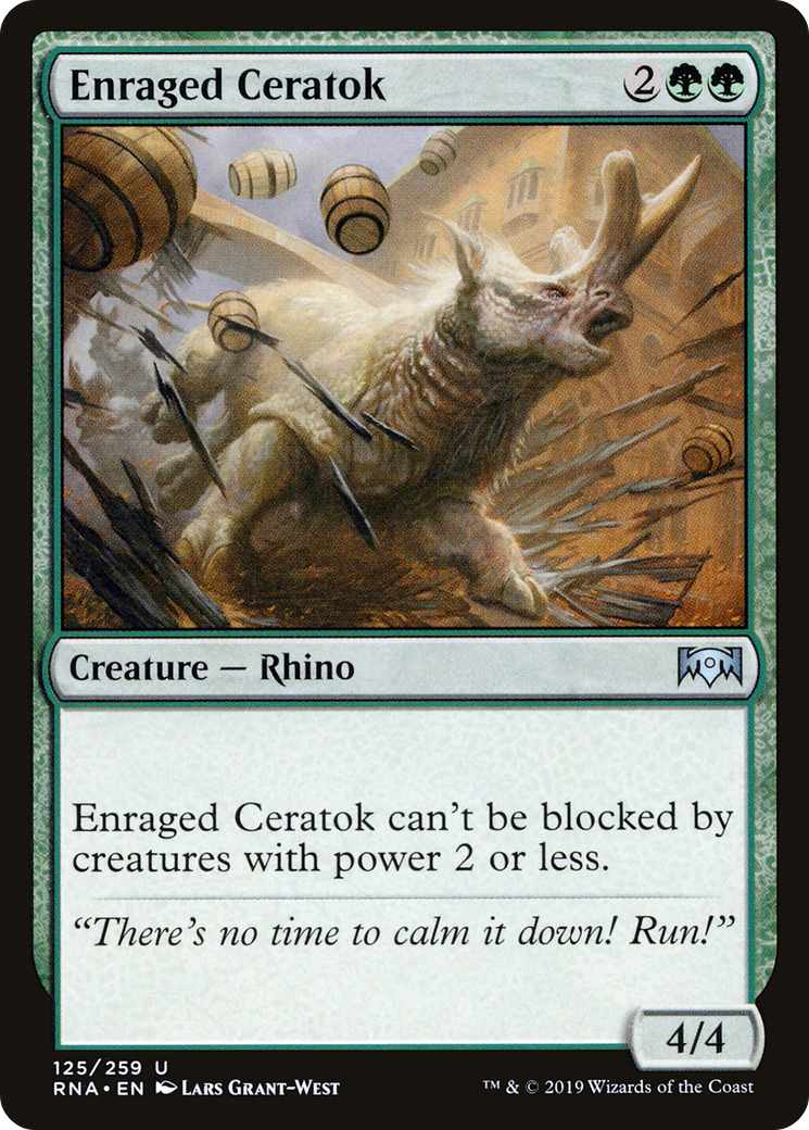 Enraged Ceratok (RNA) 125 - WZRD TCG