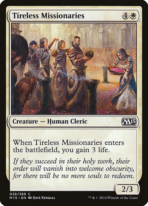 Tireless Missionaries front