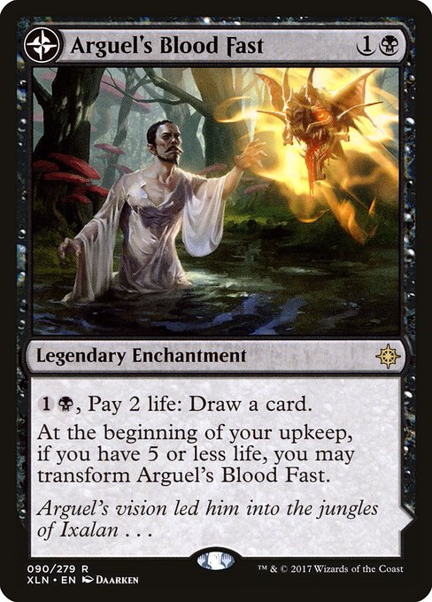 Arguel's Blood Fast // Temple of Aclazotz front