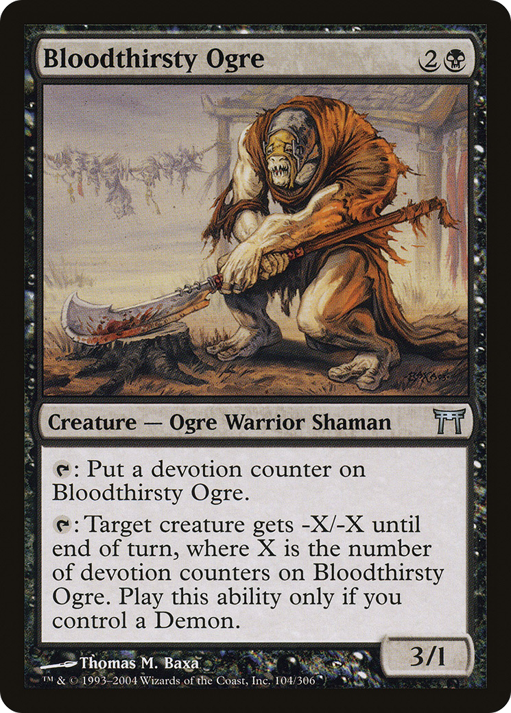 Bloodthirsty Ogre (CHK) 104 - WZRD TCG