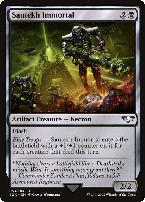 Sautekh Immortal front