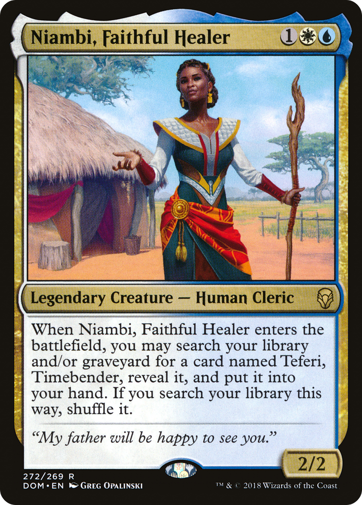 Niambi, Faithful Healer (DOM) 272 - WZRD TCG