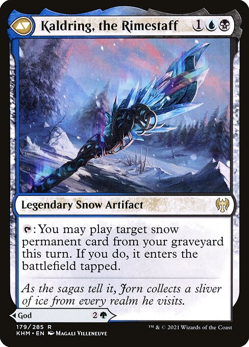 Jorn, God of Winter // Kaldring, the Rimestaff (Back)