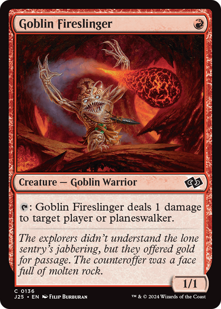Goblin Fireslinger (J25) 136 - WZRD TCG