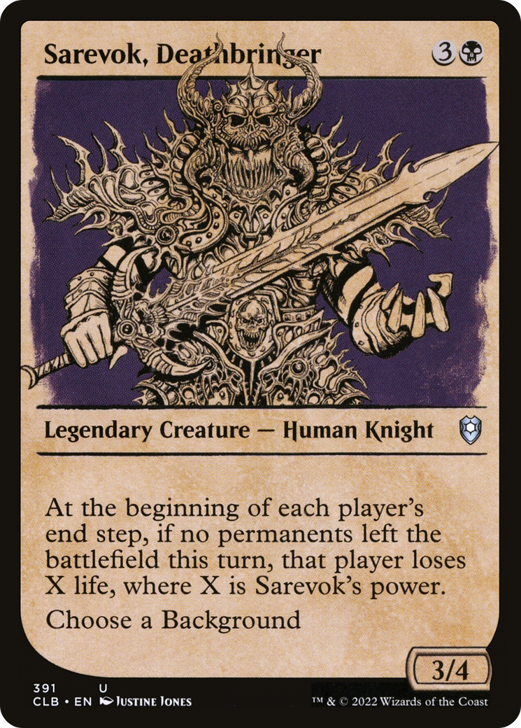 Sarevok, Deathbringer (CLB) 391 - WZRD TCG
